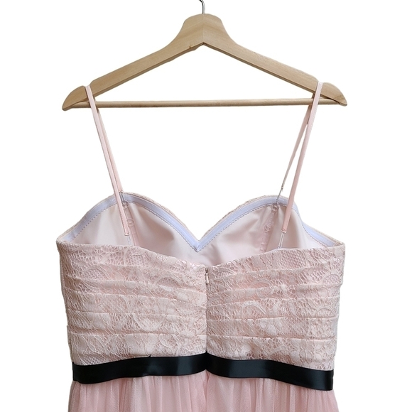 Cachet Lace and Tulle Soft Pink Dress, Size Medium - Picture 5 of 14